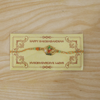 ALVENZA Bharat Map Charm Rakhi – Elegant Beaded Design for Rakshabandhan