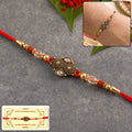 ALVENZA Rudraksha Beads Rakhi, Traditional & Stylish Brother Gift
