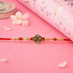 ALVENZA Rudraksha Beads Rakhi, Traditional & Stylish Brother Gift