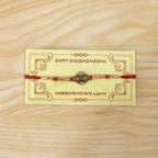 ALVENZA Rudraksha Beads Rakhi, Traditional & Stylish Brother Gift