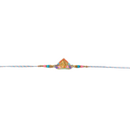 ALVENZA Rakhi – Elegant Divine Idol Charm with Colourful Beads for Rakshabandhan