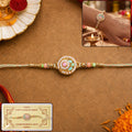 ALVENZA Pastel Pearl Beads Rakhi – Elegant Sibling Festival Accessory