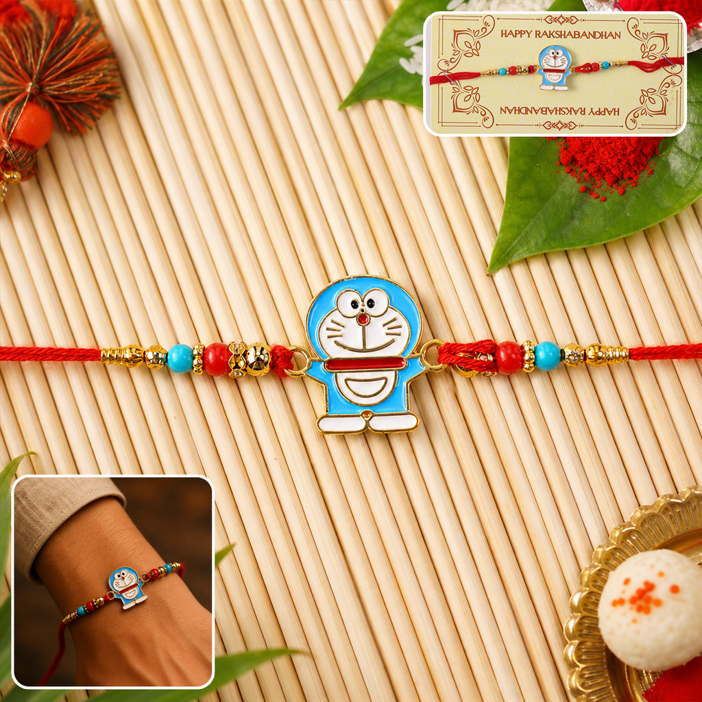 ALVENZA Beaded Rakhi - Stylish and Traditional Gift for Brother