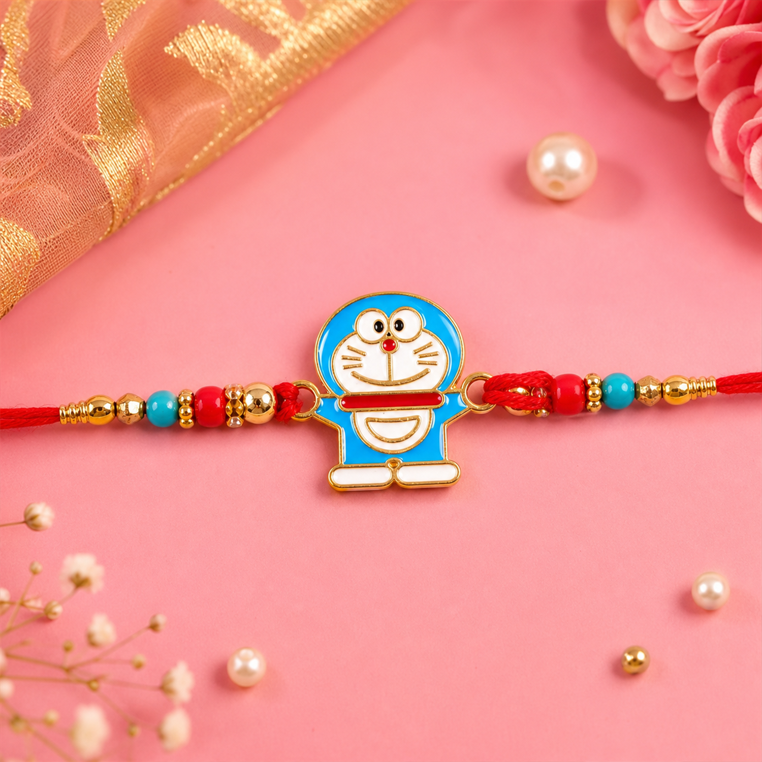 ALVENZA Beaded Rakhi - Stylish and Traditional Gift for Brother