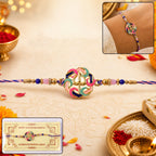 ALVENZA Rakshabandhan Colorful Trishul Beads Rakhi – Traditional & Stylish