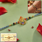 ALVENZA Rakhi – Colourful Divine Idol Beaded Design for Brother