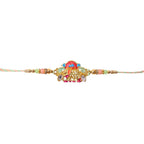 ALVENZA Rakhi - Colorful Elephant Beaded Rakhi for Rakshabandhan