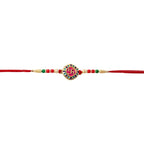 ALVENZA Auspicious Swastik Rakhi – Traditional & Stylish Beaded Design