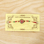 ALVENZA Auspicious Swastik Rakhi – Traditional & Stylish Beaded Design