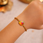 ALVENZA Dori Rakhi for Brother - Colourful Fruit Design & Lightweight