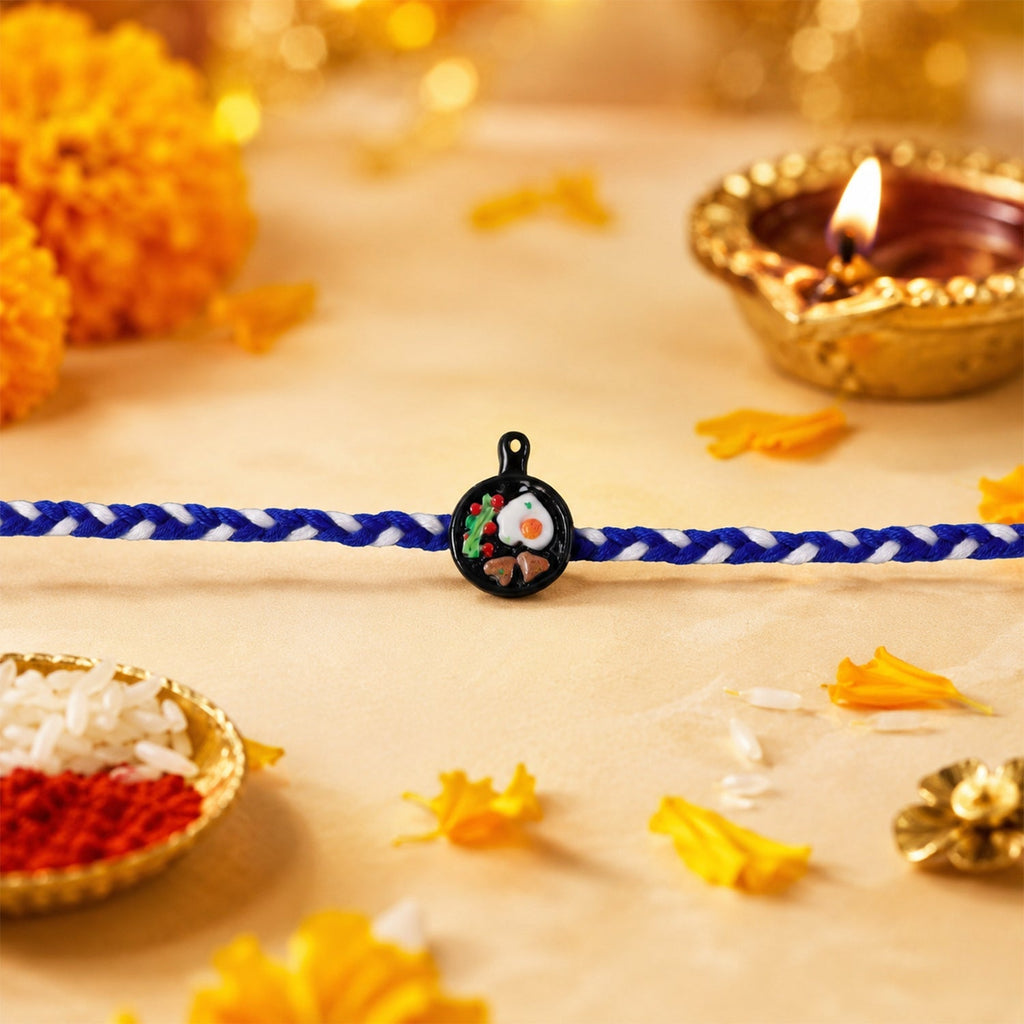 ALVENZA Mini Frying Pan Rakhi - Stylish & Lightweight for Brothers