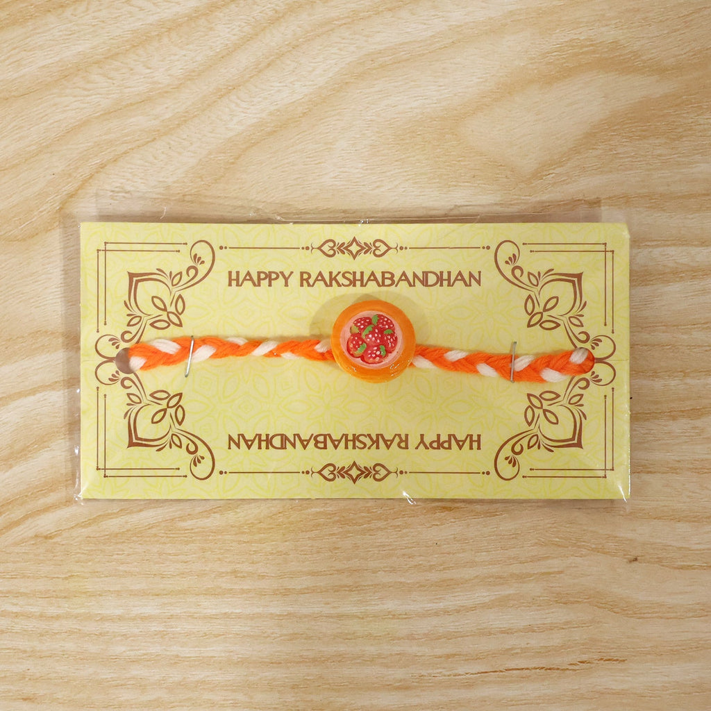 ALVENZA Strawberry Dori Rakhi - Stylish & Lightweight for Brother