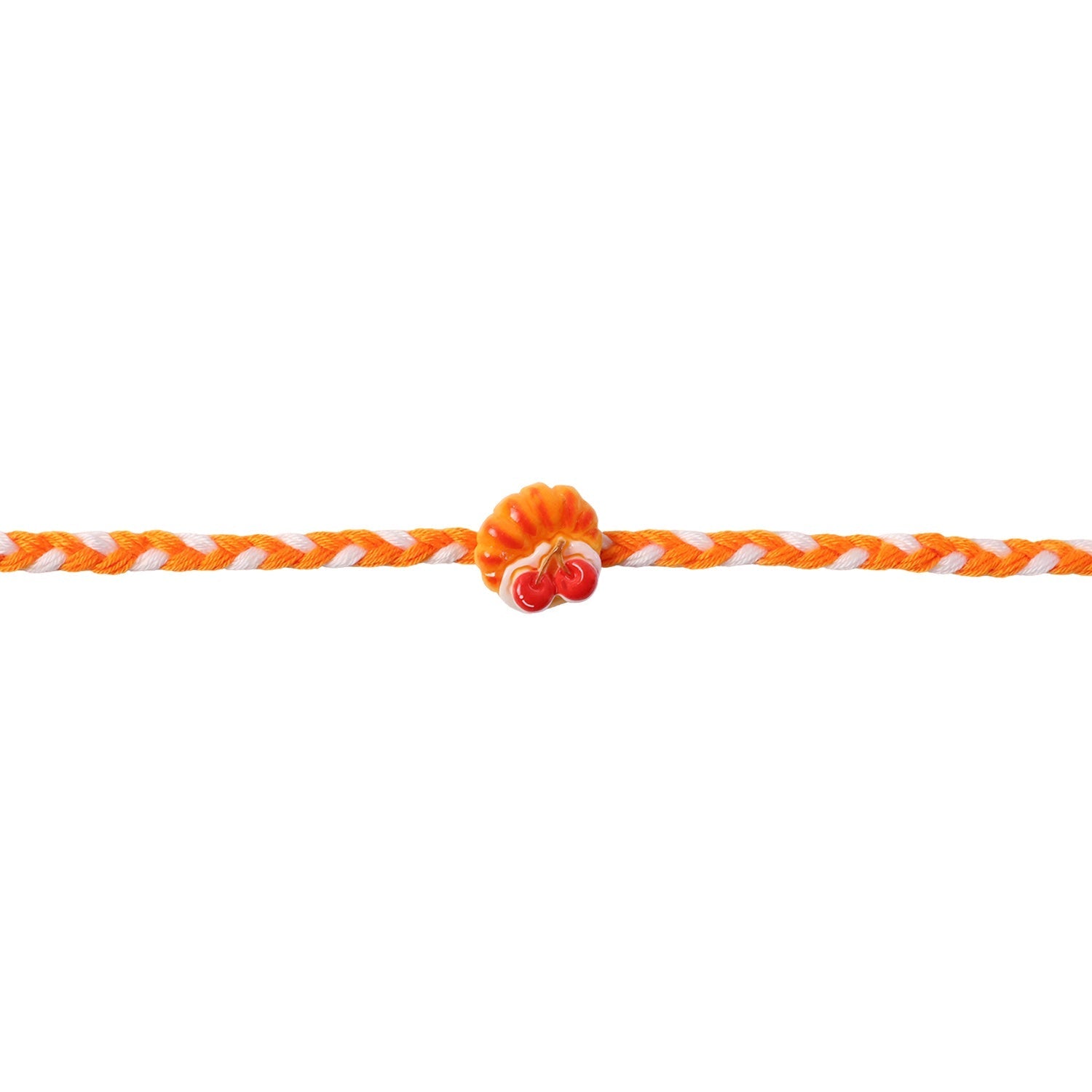 ALVENZA Rakhi for Brother - Unique Cherry Pastry Charm Design