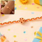 ALVENZA Orange Slice Charm Rakhi - Stylish & Comfortable for Brothers