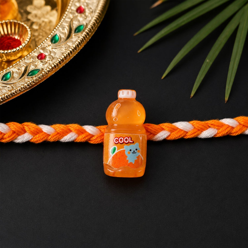 ALVENZA Fancy Drink Bottle Charm Rakhi for Brother - Stylish & Easy to Tie