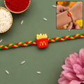ALVENZA French Fries Charm Rakhi - Modern Style & Comfortable Fit