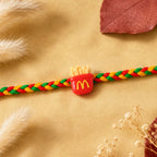 ALVENZA French Fries Charm Rakhi - Modern Style & Comfortable Fit