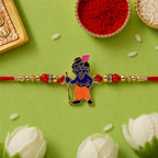 ALVENZA Krishna Character Premium Beaded Traditional Rakhi for Brother
