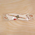ALVENZA Golden Antique Meenakari Rakhi with Stones & Pearls - Rakhi for Brother