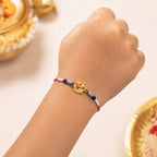 ALVENZA Om Symbol Beaded Traditional Premium Designer Rakhi for Brother