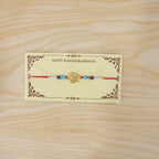 ALVENZA Om Symbol Beaded Traditional Premium Designer Rakhi for Brother