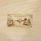 ALVENZA Lord Ganesha Charm Traditional Premium Designer Rakhi for Brother