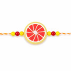 ALVENZA Fruit Slice Charm Kids Beaded Premium Designer Rakhi for Brother