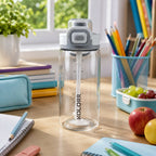 ALVENZA KOLORR Kids Leakproof Sipper Water Bottle with Straw & Flip Lid (650ML)