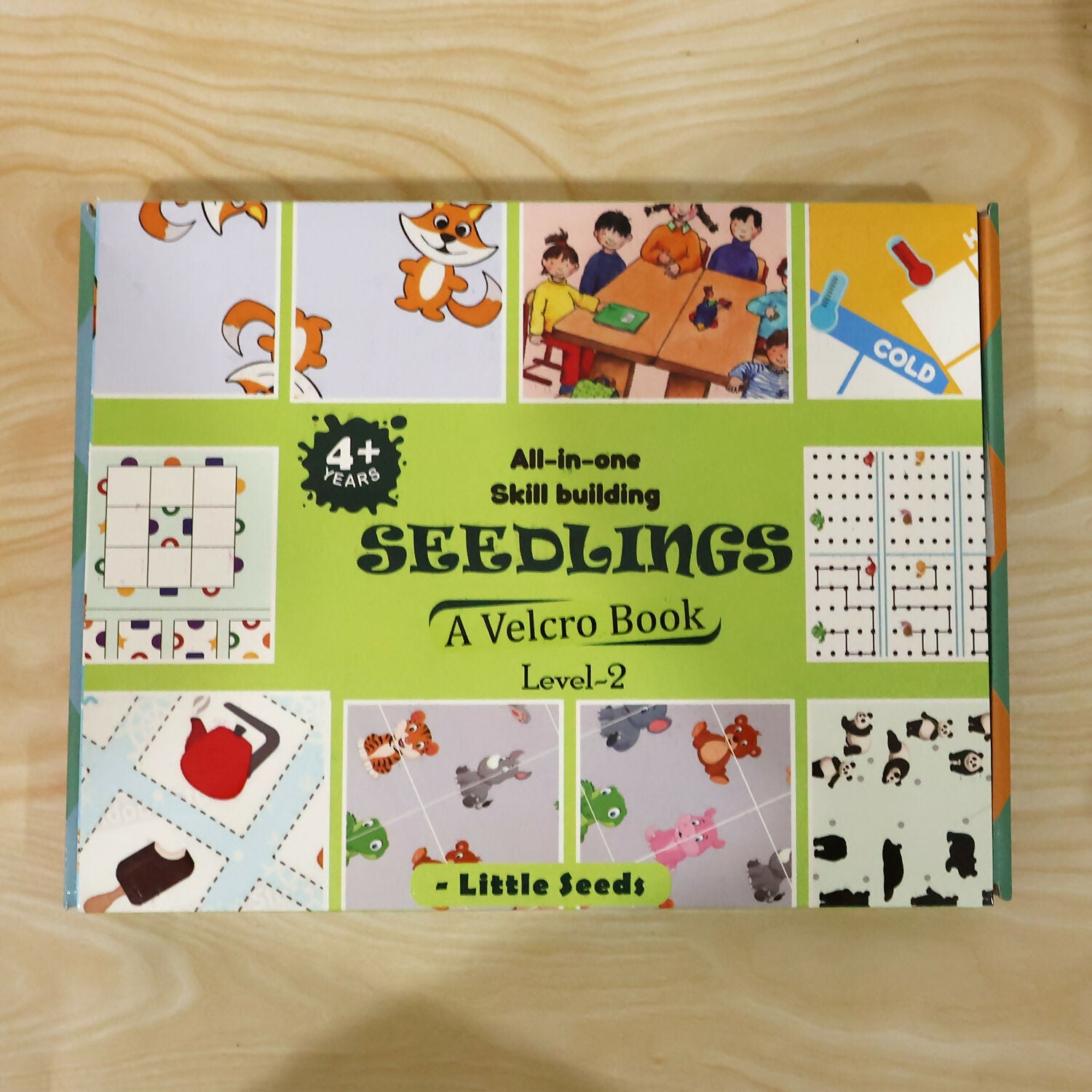 ALVENZA Skill Building Activity Book for Kids – Reusable Velcro Cards for Ages 4+