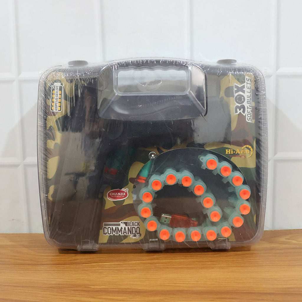 ALVENZA Soft Bullet Toy Gun Set – Rechargeable with Dual Firing Modes
