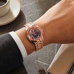 Jai Shri Ram Analog Watch – Devotional Style with Rose Gold Finish