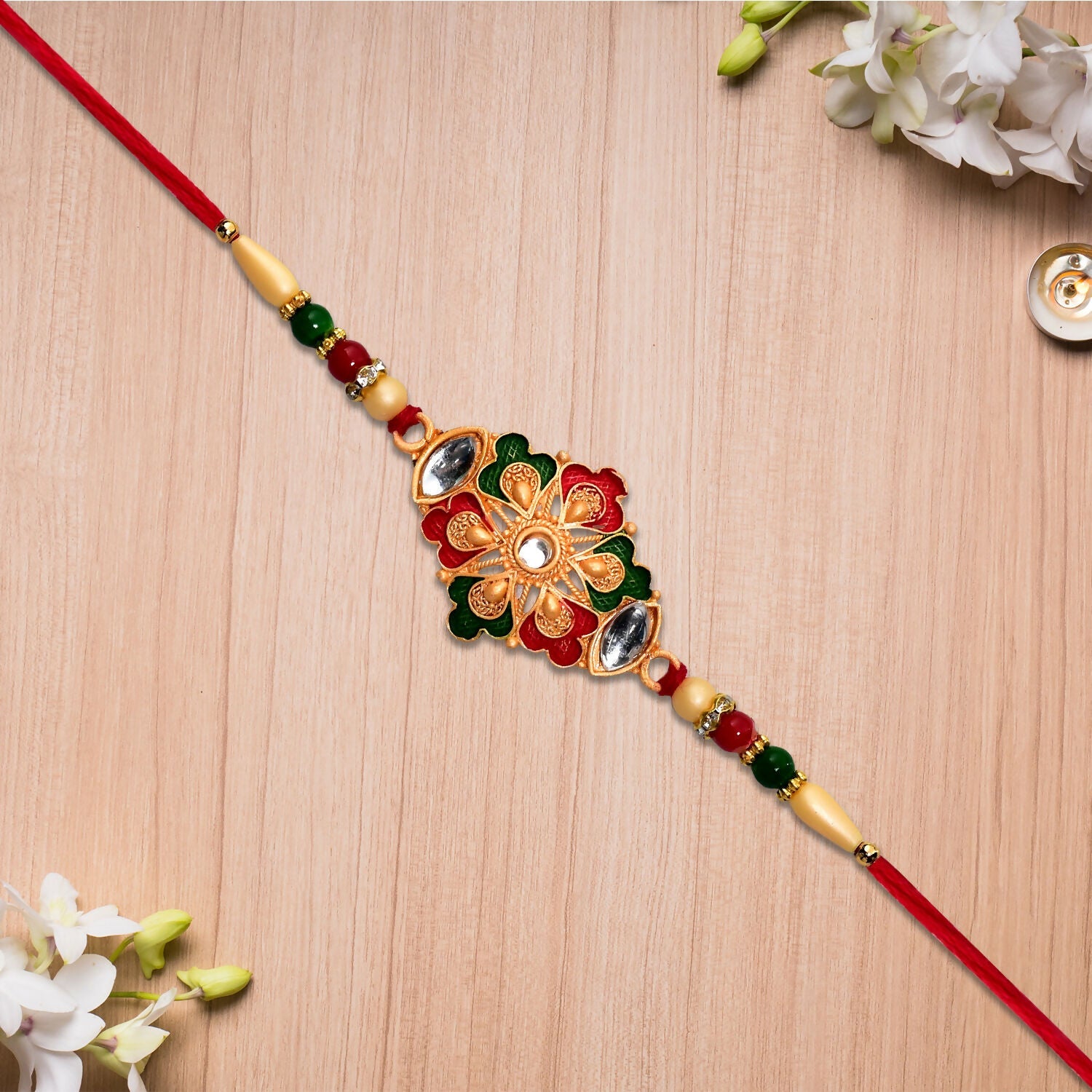ALVENZA Designer Rakhi – Elegant & Handcrafted Raksha Bandhan Gift