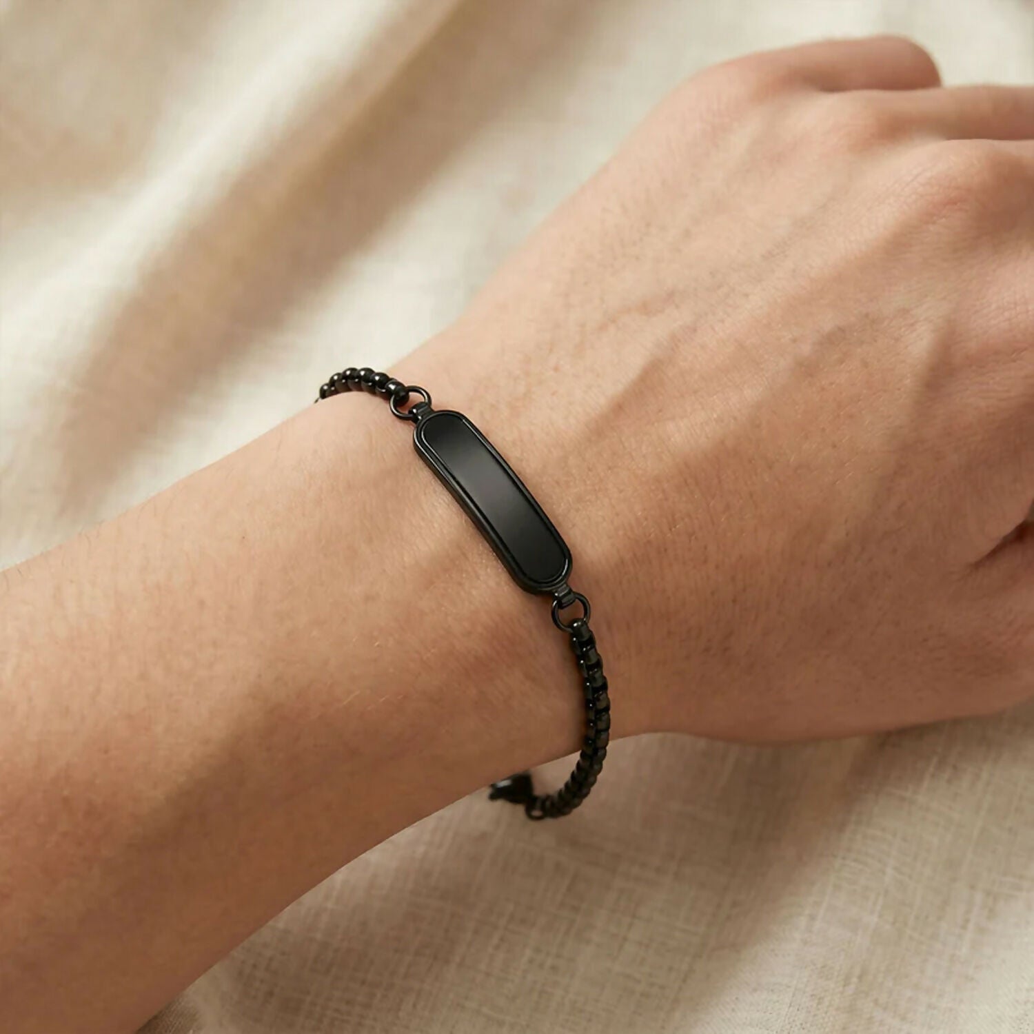 ALVENZA Customize Black Rakhi - Elegant Gift for Brothers with Chocolate & Bottle