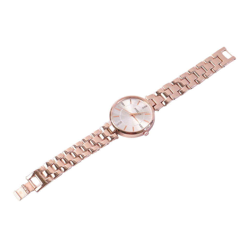 Women’s Rose Gold Watch – Elegant, Crystal-Accented Design