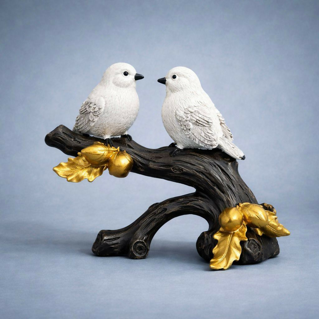 ALVENZA Bird Couple Showpiece – Elegant Decor for Home & Office