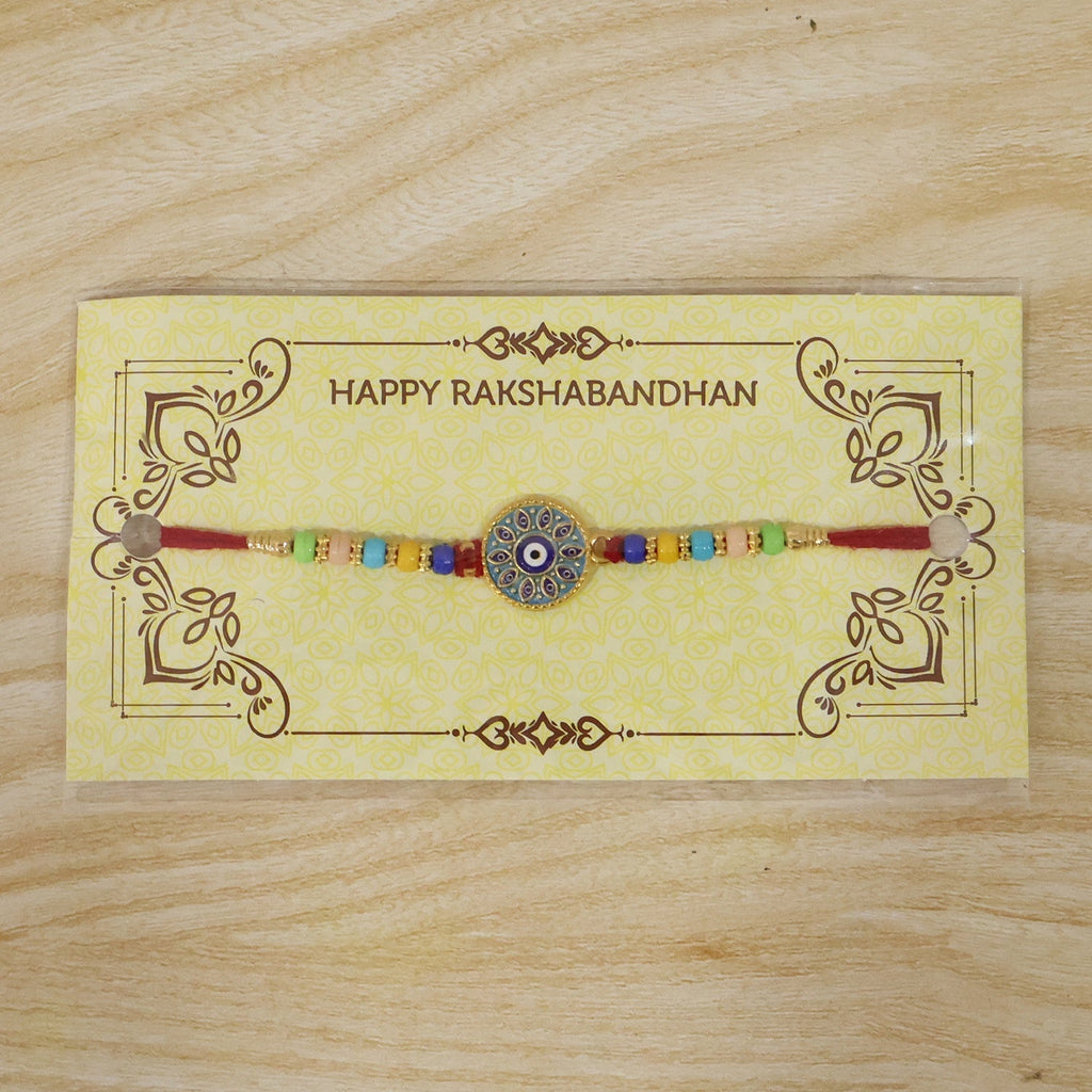 ALVENZA Evil Eye Mandala Rakhi – Symbol of Love and Protection
