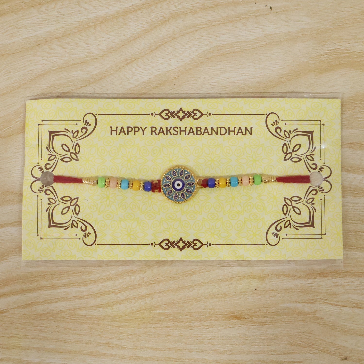 ALVENZA Evil Eye Mandala Rakhi – Symbol of Love and Protection