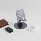 ALVENZA Mobile & Tablet Stand – 360° Rotation & Foldable Design for Easy Use