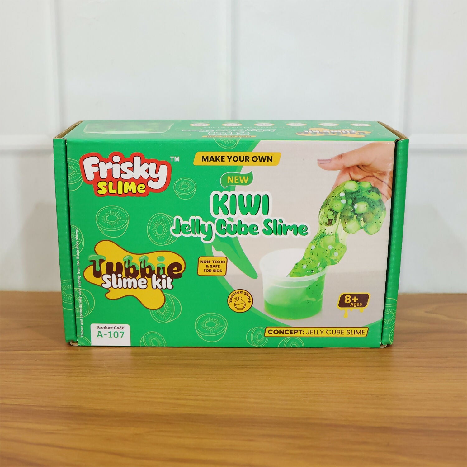 ALVENZA Kiwi Jelly Cube Slime Kit – Creative and Fun DIY Toy for Kids