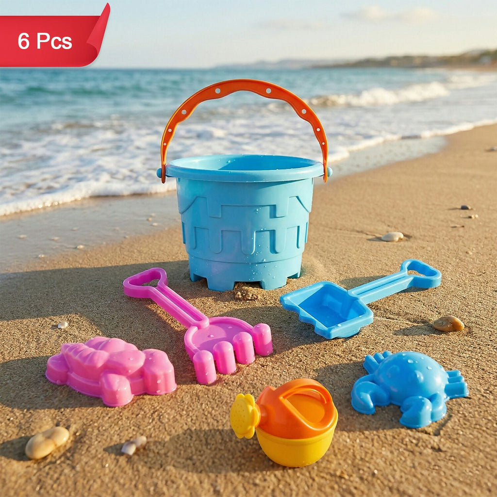 ALVENZA Kids Beach Sand Toy Set – Complete 6-Piece Play Kit for Outdoor Fun