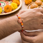 ALVENZA Pramukh Swami Maharaj Devotional Rakhi – Traditional Brother Gift
