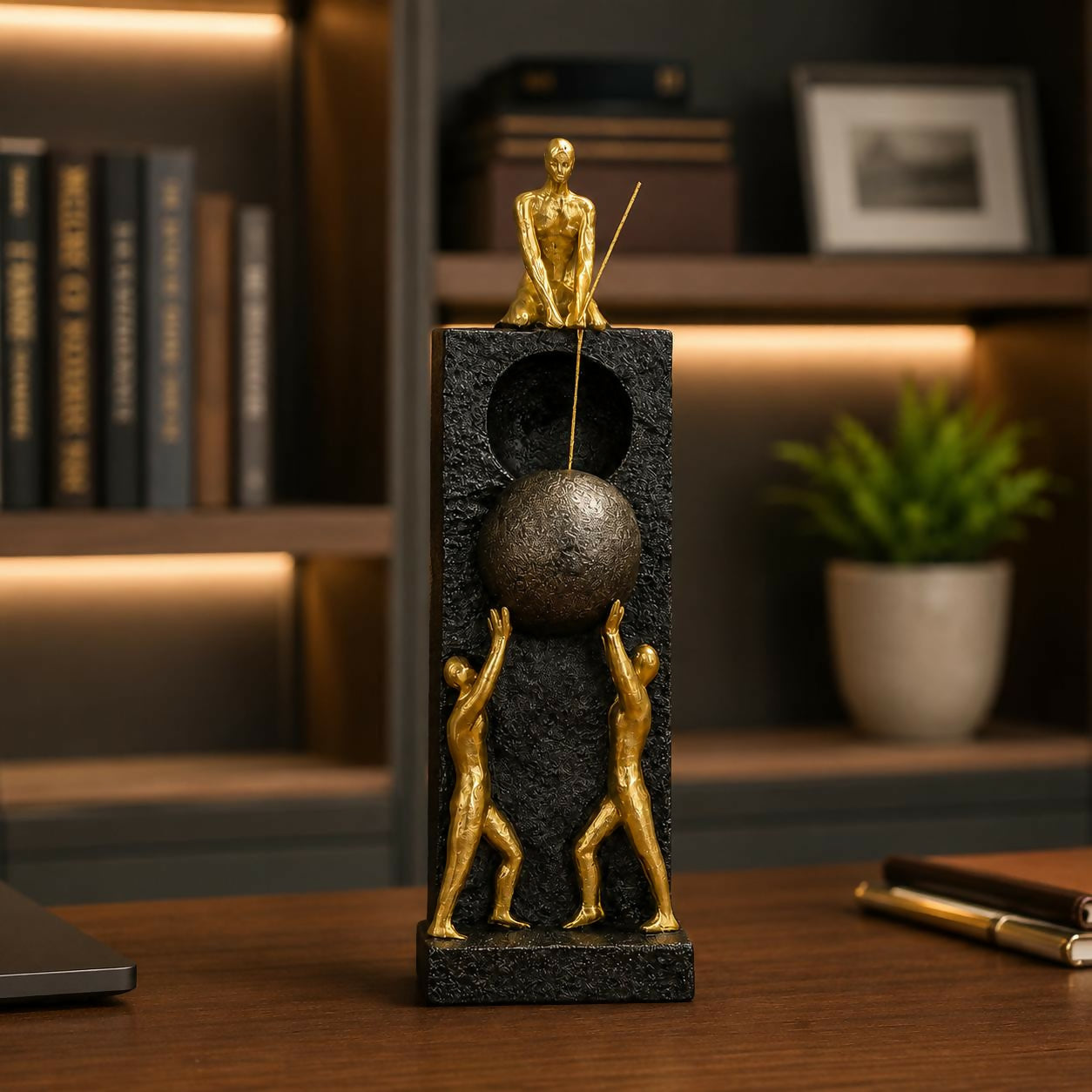 ALVENZA Modern Abstract Human Sculpture – Artistic Home & Office Decor