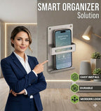 ALVENZA Wall-Mounted Mobile Phone Holder – Stylish Stainless Steel Finish for Convenience