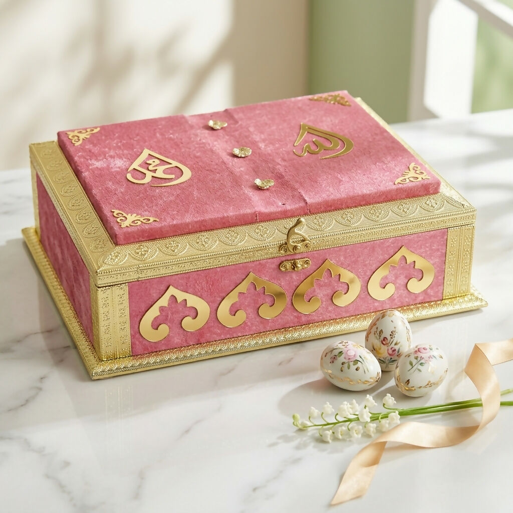 ALVENZA Luxury Velvet Quran Box – Elegant Storage & Prayer Organizer