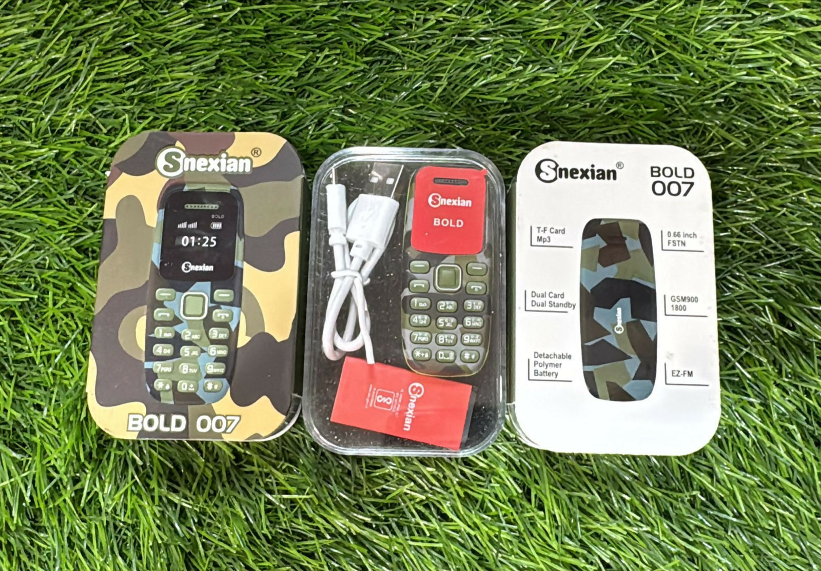 ALVENZA Mini Mobile Bold 007 – Compact Dual SIM Phone with Long Battery Life