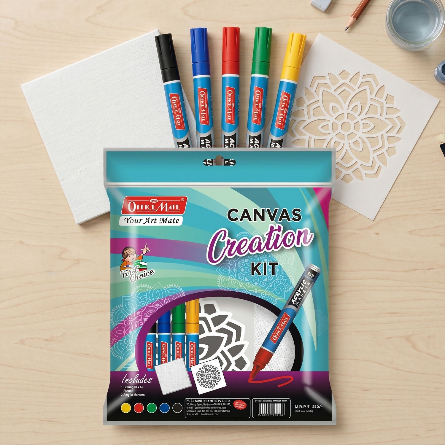 ALVENZA DIY Canvas Creation Kit – Fun & Creative Art for Kids