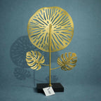 ALVENZA Modern Metal Flower Decor – Elegant Tabletop Showpiece for Home & Office