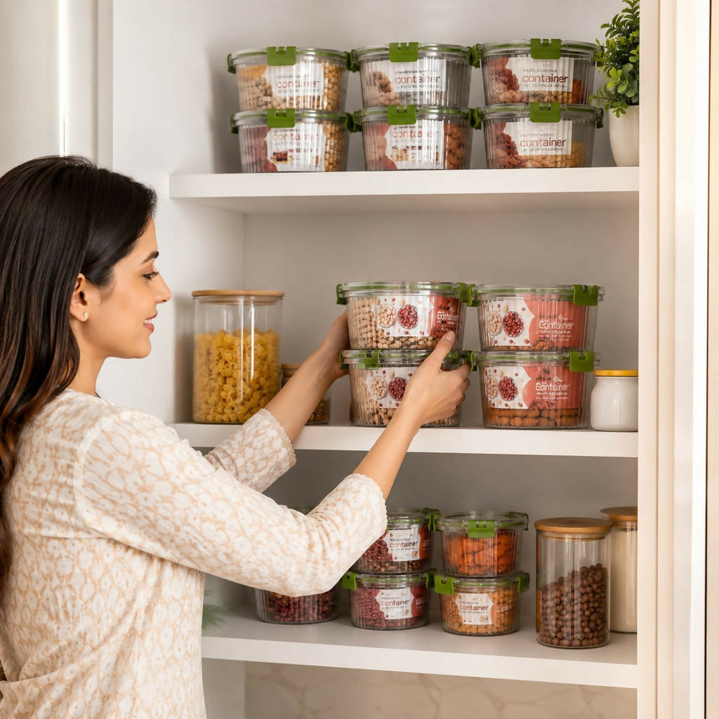 ALVENZA Food Storage Container Set – Space-Saving & Leak-Proof Design