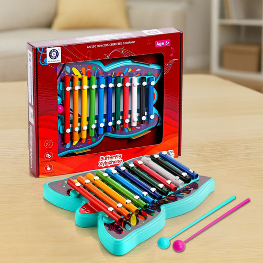 ALVENZA Butterfly Xylophone – Colorful 12-Tone Musical Learning Toy