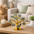 ALVENZA Golden Evil Eye Tree Showpiece – Elegant Home Decor & Protection